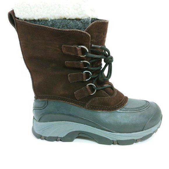 Lands' End Shoes Lands End Mens 394765 Leather Snow Pack Boots D Poshmark